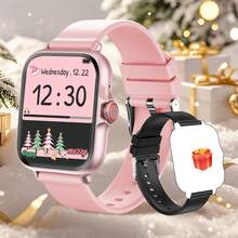 SIMSONLAB 智能手表，支持无线通话/拨号、多应用提醒、男女通用运动手表、可自定义壁纸 - 彩色 - 查看 18