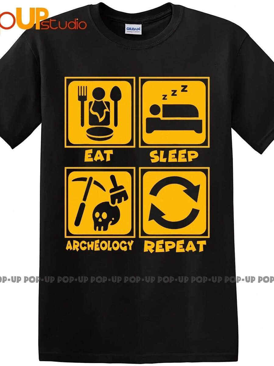 Archeology Eat Sp Archaeology Repeat T Shirt - Gaya 8 - View 1
