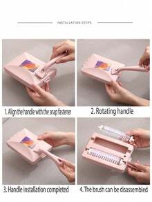 1pc Dual Roller Lint Brush, Carpet Cleaning Brush, Multi-Function Clothes Lint Remover Brush