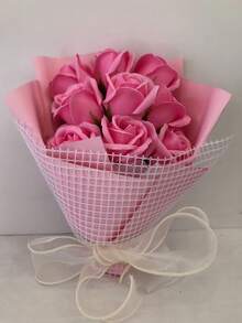 优雅多色永生玫瑰花束：一束手工制作、芬芳持久的玫瑰，是馈赠亲友、家居装饰、派对点缀以及全年欣赏的理想之选，尤其适合情人节和其他节日。 - 彩色 - 查看 5