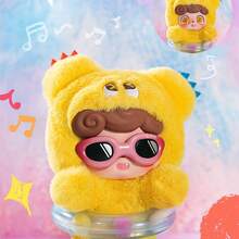 Q-Bao 情绪毛绒怪兽系列盲盒毛绒质感乙烯基挂件多表情可爱风格包包挂件和钥匙扣饰品，适合情人节礼物（1 件随机发货） - 彩色 - 查看 4