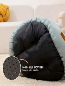 Cama redonda de lujo para mascotas de gran tamaño, base antideslizante, funda extraíble - Hecha de material PP duradero, forro de felpa suave, marco resistente, adecuada para perros y gatos pequeños a grandes, mueble adorable para mascotas, uso en interiores/exteriores, cama grande para perros - Verde - Ver 6