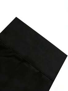 Women's Solid Color Turndown Collar Single-Breasted Ruffle Hem Fashionable Versatile Commuting Long Sleeve Shirt Black Spring - Black - View 4