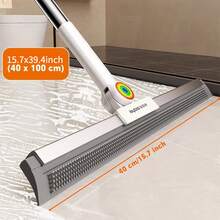 Heavy Duty Floor Broom And Pet Hair Remover - Long Handle Broom With Non-Stick Hair Brush, Expanded And Elongated Design, Suitable For Hardwood, Tile, Carpet, Glass - Great For Bathroom, Kitchen, Living Room, Floor Sweeping, Kitchen Cleaning, Ergonomic Handle - Multicolor - View 14