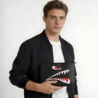 Herrplånbok Lång handväska Kuvertväska Stor Business Handväska Telefonkortshållare Present Till Män Far Son Make Pojkvän