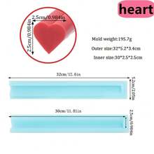 1piece Blue Silicone Soap Mold For DIY Handcraft - Creative Heart/ Moon/ Flower/ Square/ Cloud/ Round Pipe Tube Shapes Mold DIY Perfect Practical Handcraft Soap Tools-Versatile Moulds For Soap Making-Easy To Clean And Reusable - Blue - View 15