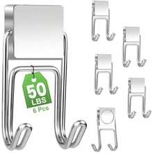 6 Pack - 50LB - 0.98in Silver