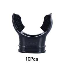 潜水管呼吸管硅胶透明水下潜水管呼吸管咬嘴调节器游泳配件