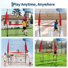 Volleyball Net System 8x11 Feet, Height Adjustable (6.5–8 Feet), Portable And Robust Net Set With Carrying Bag, Quick Setup For Outdoor And Indoor Training - Lưới bóng chuyền cao thấp 8*11 - Xem 7