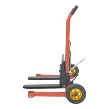 Sweetmile 577lbs Hydraulic Material Lift Winch Stacker Adjustable 36in Pallet Dolly Lift - Red - View 7