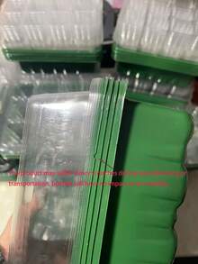 12-komorowa tacka do sadzenia nasion z pokrywą, warstwą izolacyjną i podkładką zatrzymującą wilgoć dla optymalnego kiełkowania! Nadaje się do sadzenia w pomieszczeniach i na zewnątrz, ogrodnictwa i pielęgnacji trawników, narzędzi uprawowych - Zielony - Zobacz 9