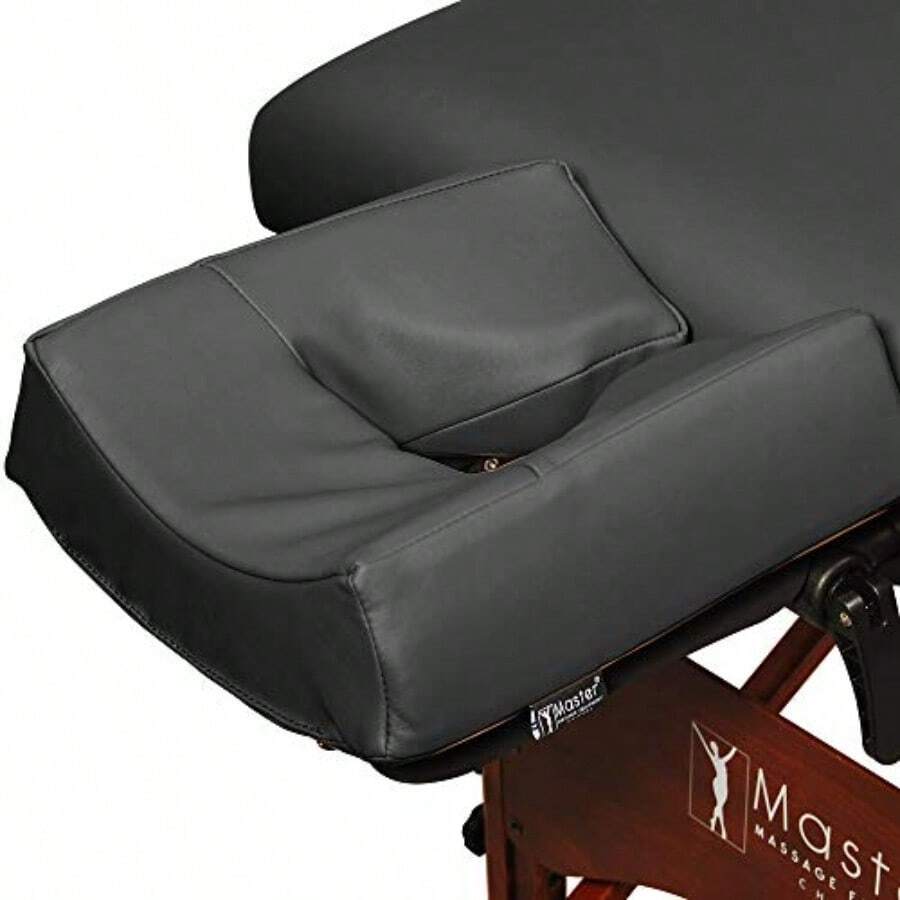 Master Massage Almohada de Espuma viscoelástica patentada para Masaje ergonómico Color Negro - Naranja Quemada - Ver 1