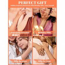 Initial Bracelet For Women Sterling Silver Heart Charm Bracelets Tiny Letter Pendant Hand Jewellery Adjustable 6....