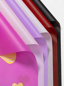 20 peças/pacote Papel de Embrulho Floral Impermeável para DIY, Decoração de Loja de Flores, Embalagem de Presentes, Adequado para Dia dos Namorados, Dia das Mães, Dia dos Pais, Celebração de Ano Novo, Festa de Aniversário e Mais - Vermelho - Visão 4