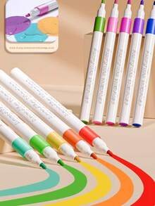 100 Colors Kids Acrylic Marker Pen Set In Bucket, School Art Drawing & Office Supplies, Christmas Gift, Birthday Gift, Holiday Gift, Gift For Boys & Girls, Back To School Gift - Multicolor - View 4