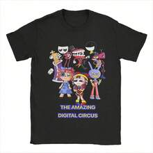 Digital Circus Print T Shirts For Men Women Amazing Cotton Tee Shirt Clothing - màu đen - Xem 1