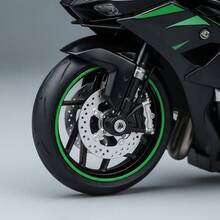 TendenciaMoto Deportiva Turbo 1:14 Escala Modelo Colección NegroCalidad premium - Negro - Ver 5