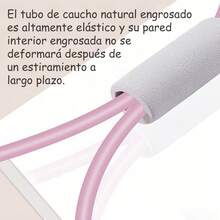 Bandas de resistencia, figura 8 bandas de ejercicio para mujeres y hombres, 8 bandas de resistencia en forma para brazos, expansor de pecho, yoga, gimnasio, fitness, cuerda de tracción elástica - Rosa - Ver 4