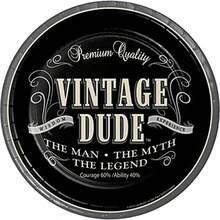 Creative Converting 8 Count Holy Bleep 30th Birthday Square Dessert Plates Vintage Dude Dinner 1 - VintageDude - Ver 1