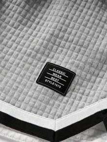 Plus Size Men's Casual Jacquard Shorts, Suitable For Outdoor, Fitness, Running, Sports Activities In Summer - Grey - View 6