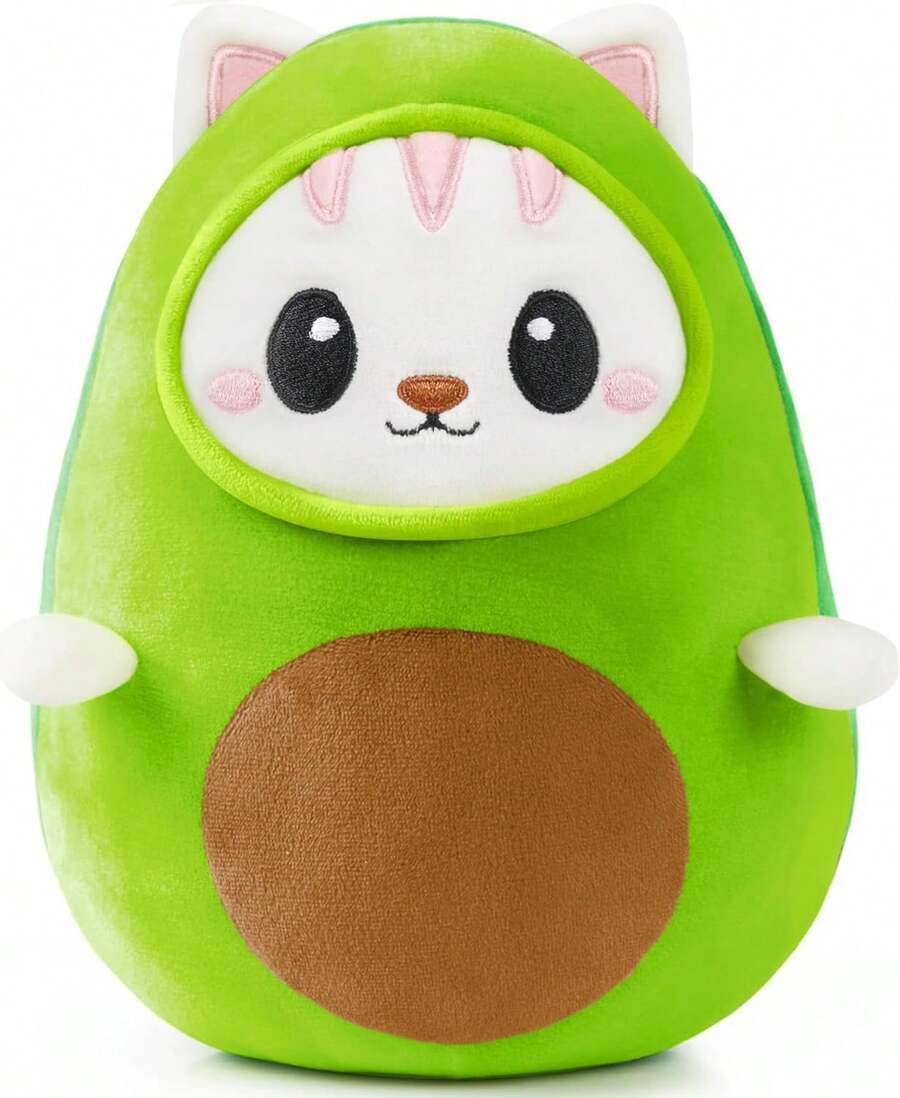 TendenciaJOYIN - Juguete de peluche con aguacate Kawaii, peluche suave, lindo regalo para niños y adultos, regalo sorpresa de cumpleaños para niños y niñas (aguacato), juguete de peluche de PascuaCalidad premium - 1 - Ver 1