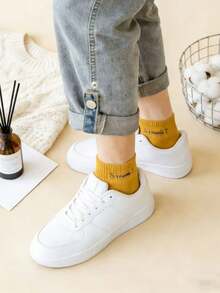 5双随机春夏浅口低帮男女通用休闲运动短袜 - 彩色 - 查看 5