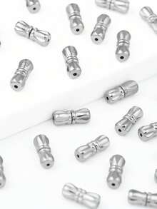10/20pcs 4.5*11mm Stainless Steel Spiral Clasps, Suitable For DIY Jewelry Making, Handmade Beading, Craft Supplies - DIY - View 2