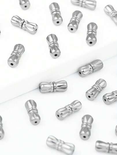 10/20pcs 4.5*11mm Stainless Steel Spiral Clasps, Suitable For DIY Jewelry Making, Handmade Beading, Craft Supplies
