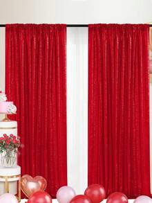 4pcs Shiny Sequin Party Background Cloth Curtains, Birthday Decorations, Birthday Banner Birthday Background Cloth, Birthday Party Supplies, Reuse Curtains For Home Decor, Wedding Decor, Babe Shower Decor, Daily Use And Party, Wedding Decorations, Wedding Supplies, Party Faovors, Birthday Gifts, ,Wedding Arch Fabric - Multicolor - View 3