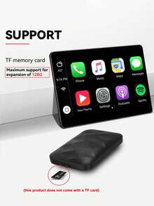 三合一安卓14无线CarPlay车载系统适配器，即插即用无线车载智能电视盒 - 2GB+16GB