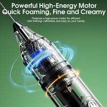 300mAh Rechargeable Handheld Milk Frother, Portable Electric Milk Frother Whisk, 3-Speed Milk Foamer For Cappuccino, Latte, Hot Chocolate