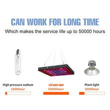 50W LED Plant Grow Light AC100-277V Full Spectrum Professional Green Plants Fill Lamp 220V Red Blue Quantum Board 30W Greenhouse Tent Vegetable Succulent Flower Sapling Growth Box Hydroponic Seedlings Lights 110V Indoor Potting Bonsai Cactus Moss Fruit Sapling Sunlight Lighting UV IR Cultivation Lamps With Hook EU Plug 81/169leds - EU C Type Plug(220-240V) - View 9