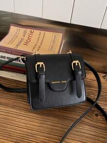 1个女童纯色PU磁扣复古斜挎包，适合日常四季使用 - A - 查看 12