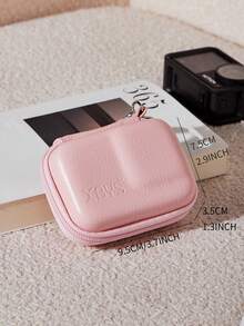 EVA Leather Earphone Case, Data Cable, Charger, USB Drive, USB Shield Hard Shell Protective Storage Box, Shock-Proof And Pressure-Resistant. PU Leather Candy Color Scratch-Resistant Photo Printer Storage Box. Small Camera Protective Case. - Multicolor - View 13