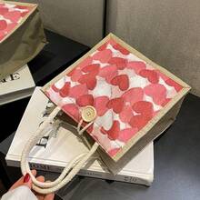 Tote Bag, Japanese Girl Carrying Canvas Bag, Bento Box, Camping Picnic Bag - Multicolor - View 2