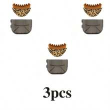 1/3 Stück neue Leoparden-Muster Lymphdrainage Gesichtsbürste, Trockenbürste für Gesicht, Kinn und Kieferlinie Lymphdrainage Massagegerät, ergonomisches Design passt präzise zur Haut, lindert Müdigkeit - Verschiedenfarbig - Übersicht 9