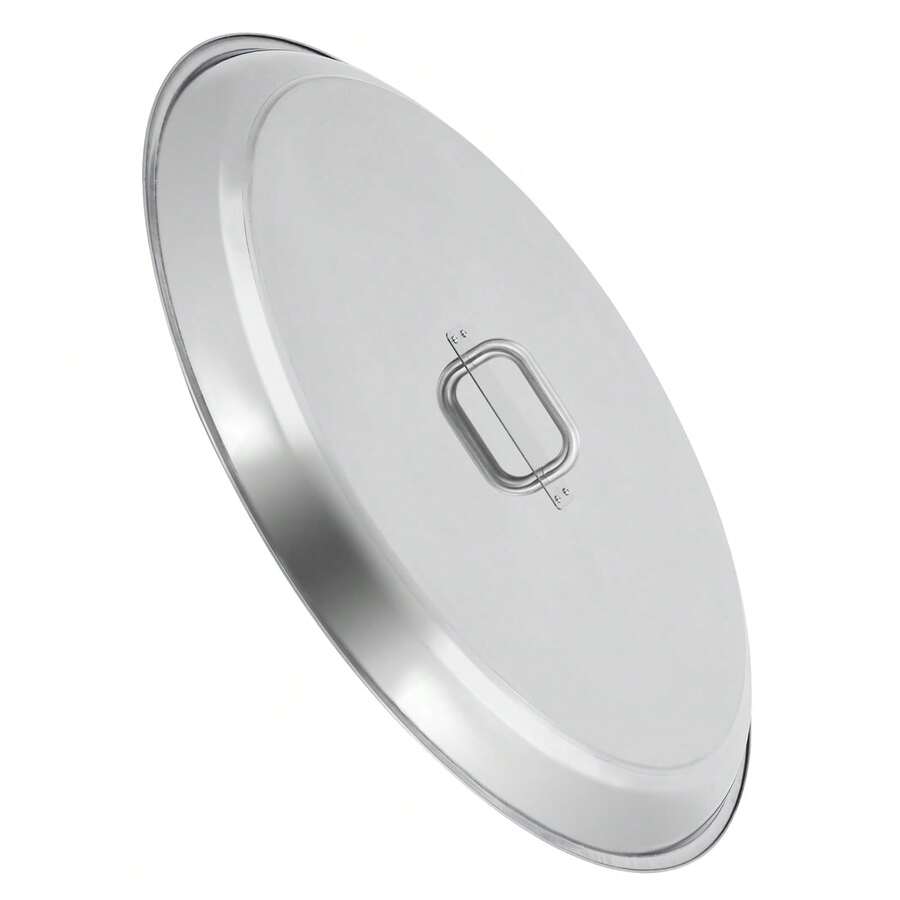 Funda Protectora para Fogón/Fuego , Acero Inoxidable Plateado con Asa, para Fuego Empotrado (34" x 34") - Ideal para Patio y Camping - Plateado - Ver 1