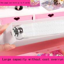 3-Inch Photo Album Holder, 9-Slot Large Capacity Removable Page Instant Film Photo Collection Book - 9-grid Transparent Loose-leaf Card Holder [100 Pages] - View 2