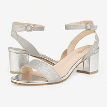 Women's Heeled Sandals, Fashionable Design, Suitable For Party And Commuting - Silver - View 8