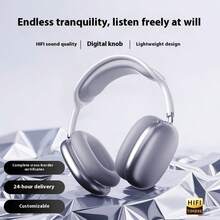 Los auriculares inalámbricos Bluetooth P9 cuentan con cancelación de ruido y un diseño supraaural, lo que los convierte en los auriculares ideales para jugadores. - Azul - Ver 4