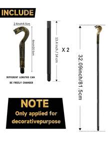 1pc High Snake Eye Cobra Pharaoh Skeptic Wizard Scepter Costume Prop, Short Scepter, Role-Playing, Stage Performance, Decoration, Horror, Mystery, Ancient Egyptian Style Scepter, Halloween Trick Or Treat, Theme Party, Halloween Costume Party And Cosplay