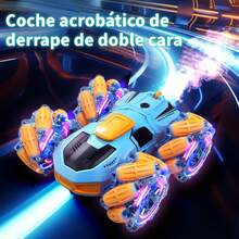 TendenciaJuguete Coche De Acrobacias 360 °   Control Remoto Con MúsicaCalidad premium - Azul - Ver 3