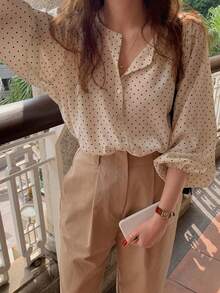 女式衬衫 - 白色 - 查看 3