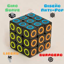 TendenciaSet Cubo Magic Destreza 3x3 Profesional Speed Cube VelocidadCalidad premium - Círculos 8706A-3 - Ver 11