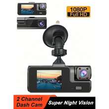 ZKCAMSPY Kamera Dasbor 3 Lensa 1080P Kamera Belakang 2 Inci Kotak Hitam Aksesori Mobil Perekam Dasbor dengan Pencitraan Mundur Parkir Lensa Ganda Perekam Video Penglihatan Malam - A22 - View 12