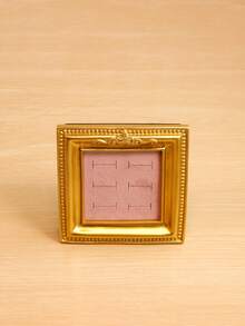 1pc/2pcs Vintage Copper-Color Resin Floral Edged Mini Photo Frame Jewelry Holder, With Embossed Ring Tray Suitable For Wedding, Birthday, Valentine's Day Gifts - Nhiều màu - Xem 15