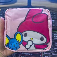 SANRIO 1个三丽鸥可爱卡通卫生巾收纳袋，学生女性卫生巾整理袋（经期适用） - 彩色 - 查看 9