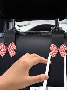 1/2 pezzi Gancio per sedile auto con texture in fibra di carbonio, accessori interni auto multifunzionali e nuovi - A - Visualizzare 8