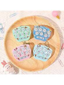 1pc Mole Whack Mini Handheld Game, Cartoon Electronic Glowing Finger Training Stress Relief Toy, Small Keychain, Mini Car Pendant, Creative Bag Keychain, Ideal Gift For Teenagers, Christmas - Multicolor - View 15