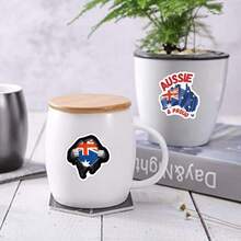 122张澳大利亚贴纸，装饰贴纸，水瓶和笔记本电脑贴纸，彩色贴纸，笔记本电脑、笔记本、手机壳、吉他、滑板贴纸，动漫收藏品 - 彩色 - 查看 9